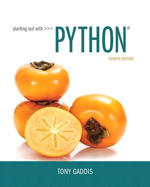 Starting Out with Python; Tony Gaddis; 2017
