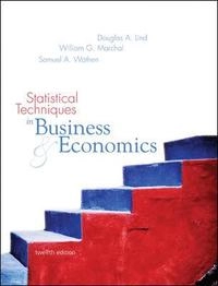 Statistical techniques in business and economics
