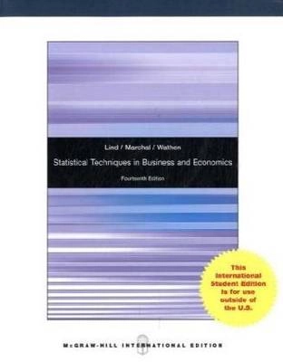 Statistical techniques in business & economics