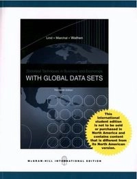 Statistical techniques in business & economics with global data sets