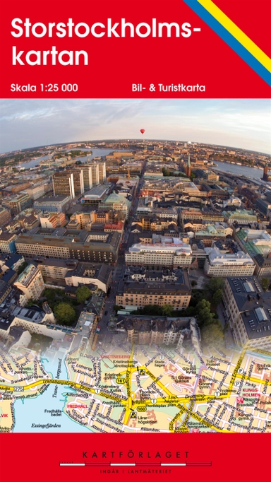Stor Stockholmskartan karta Stockholm : 1:25000; Kartcentrum; 2008
