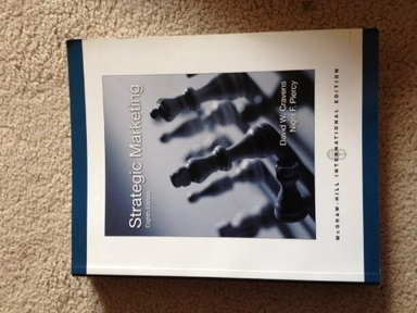 Strategic marketing; David W. Cravens, Nigel F. Piercy; 2006