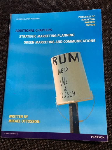 Strategic marketing planning, green marketing and communications · additional chapters