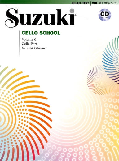 Suzuki Cello school. Vol 6, book and CD; Shinichi Suzuki; 2015