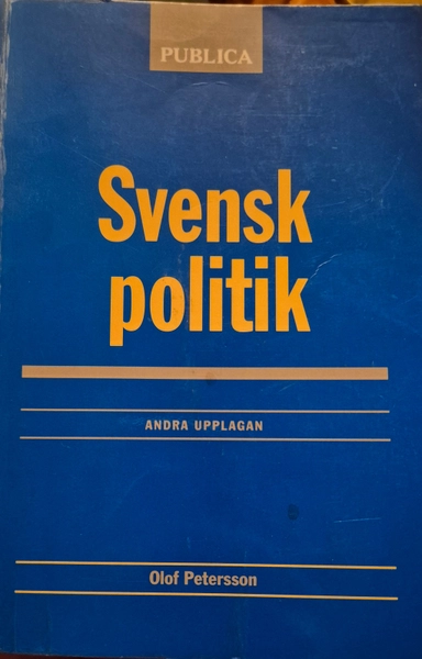 Svensk politik; Olof Petersson; 1996