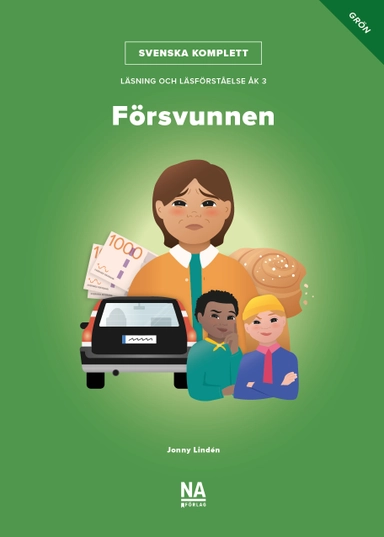 Svenska Komplett – Läsning och läsförståelse åk 3 – Försvunnen grön bok; Jonny Lindén; 2024