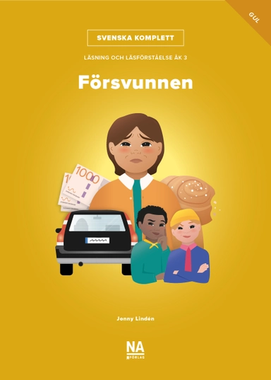 Svenska Komplett – Läsning och läsförståelse åk 3 – Försvunnen gul bok; Jonny Lindén; 2024