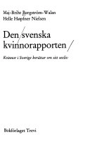 Svenska kvinno; Maj-Briht Bergström-Walan; 1981