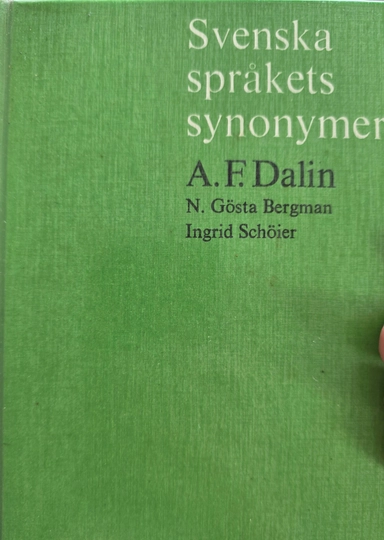 Svenska språkets synonymer; Anders Fredrik Dalin; 1975
