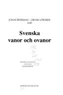 Svenska vanor och ovanor