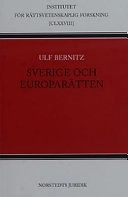 Sverige och europarätten