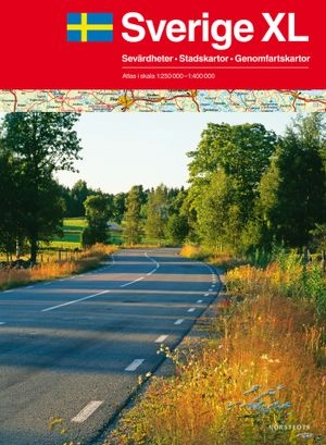 Sverige XL Atlas - 1:250000-1:400000 A3 Format; Norstedts; 2011