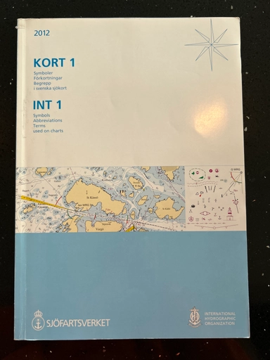 Symboler, förkortningar, begrepp i svenska och internationella sjökort; Sverige. Sjöfartsverket. Sjökarteavdelningen; 2012