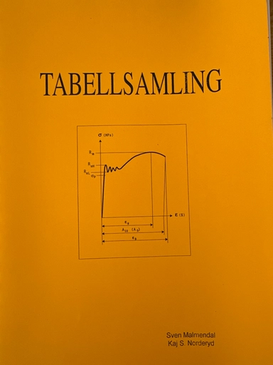 Tabellsamling / Sven Malmendahl, Kaj S Norderyd; Sven Malmendahl; 1994