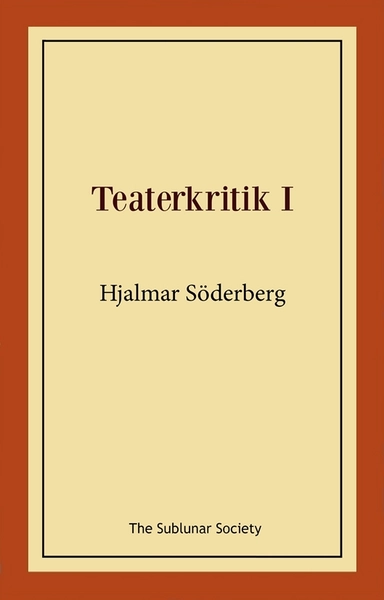 Teaterkritik I