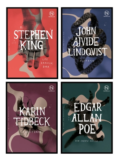 Tema skräck - paket med 24 böcker; John Ajvide Lindqvist, Stephen King, Edgar Allan Poe, Karin Tidbeck; 2019