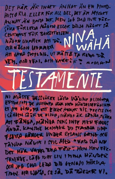 Testamente; Nina Wähä; 2019