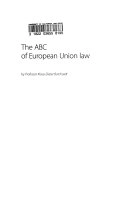 The ABC of European Union law; Klaus-Dieter Borchardt; 2010
