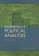 The essentials of political analysis; Philip H. Pollock; 2005