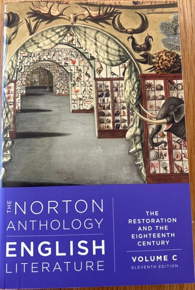 The Norton anthology of English literature · Volume C · The Restoration and the Eighteenth Century