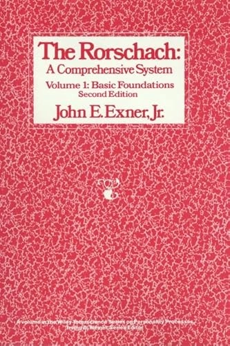 The Rorschach : a comprehensive system; jr. John E. Exner; 1986