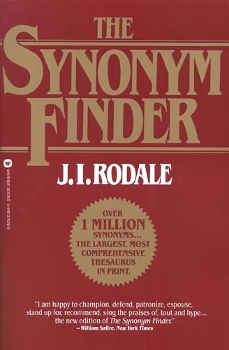 The synonym finder; Jerome Irving Rodale; 1986