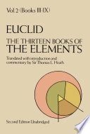 The thirteen books of Euclid's Elements · Vol. 2 · Books III-IX