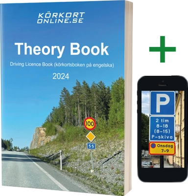 Theory Book 2024 + online tests; Körkortonline.se; 2024