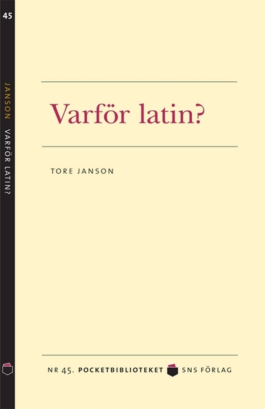 Varför latin?