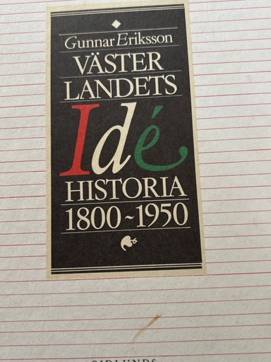 Västerlandets idéhistoria 1800-1950