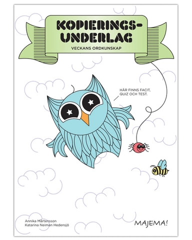 Veckans ordkunskap lila kopieringsunderlag åk 5