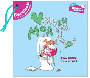 Vovven Moa går på toa