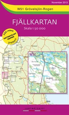 W51 Grövelsjön-Rogen Fjällkartan : 1:50000; Sverige. Lantmäteriet; 2014