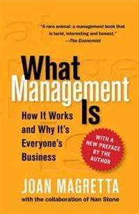 What Management Is; Joan Magretta; 2012