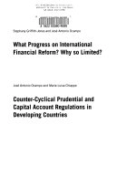 What progress on international financial reform? Why so limited?; Stephany Griffith-Jones; 2003