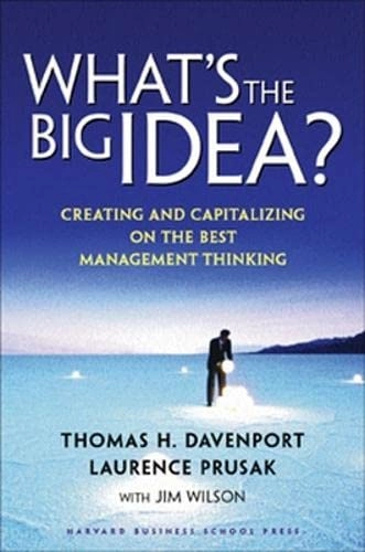 What's the Big Idea; Thomas H Davenport; 2003