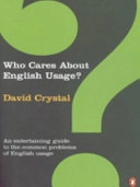 Who cares about English usage?