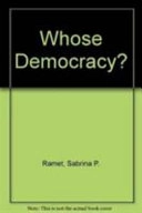 Whose democracy? : nationalism, religion, and the doctrine of collective rights in post-1989 Eastern Europe; Sabrina P. Ramet; 1997