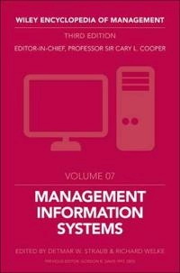 Wiley Encyclopedia of Management, Volume 7, Management Information Systems,