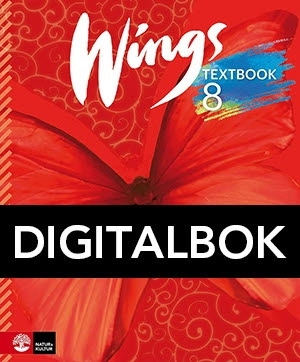 Wings 8 Textbook Digital; Kevin Frato, Anna Cederwall, Susanna Rinnesjö, Mary Glover, Richard Glover, Bo Hedberg, Per Malmberg; 2016