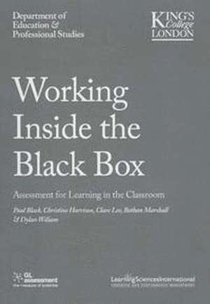Working Inside the Black Box: Assessment for Learning in the Classroom