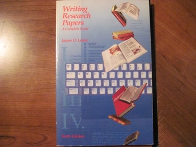 Writing Research Papers; James D Lester; 1990