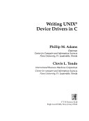 Writing Unix device drivers in C; Phillip M. Adams; 1993