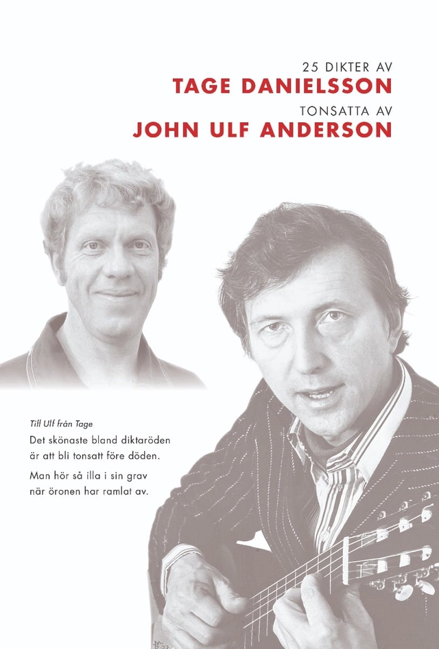 25 dikter av Tage Danielsson : tonsatta av John Ulf Anderson; Tage Danielsson; 2022