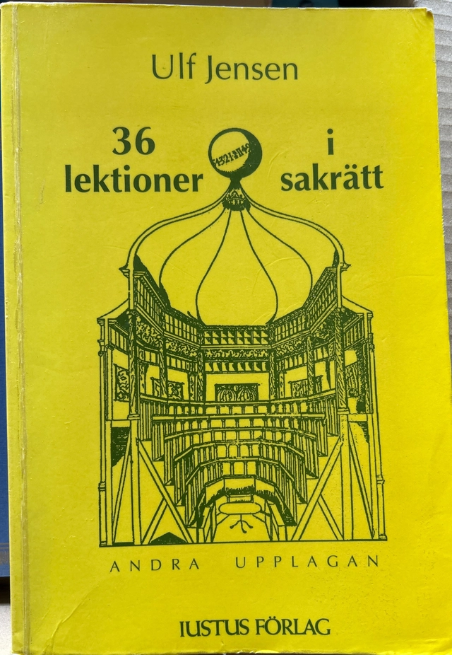 36 lektioner i sakrätt; Ulf Jensen; 1999