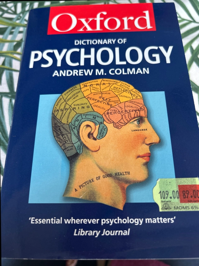 A dictionary of psychology; Andrew M. Colman; 2002
