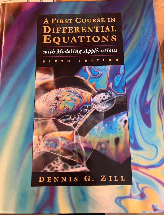 A first course in differential equations with modeling applications; Dennis G. Zill; 1997