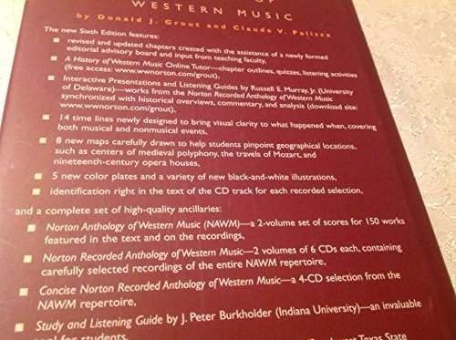 A history of Western music; Donald Jay Grout; 2001