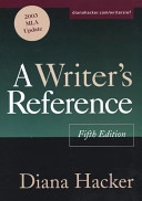 A writer's reference; Diana Hacker; 2003