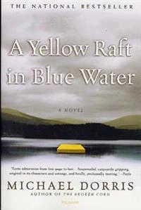 A yellow raft in blue water; Michael Dorris; 2003